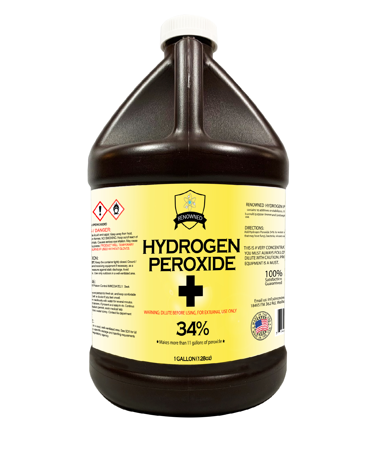 Colutoire Peroxyde d'hydrogène 1% - Bouteille 1 Litre - Sparkle Smile